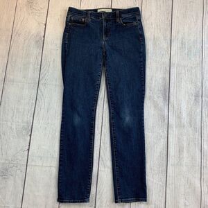 Gap 1969 Real Straight Jeans sz 25 R Dark Wash Inseam 28.5"